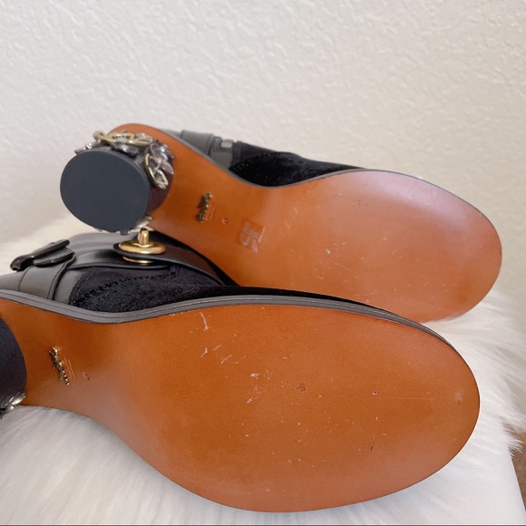 Coach moto boot with tearose in black - Picture 7 of 9